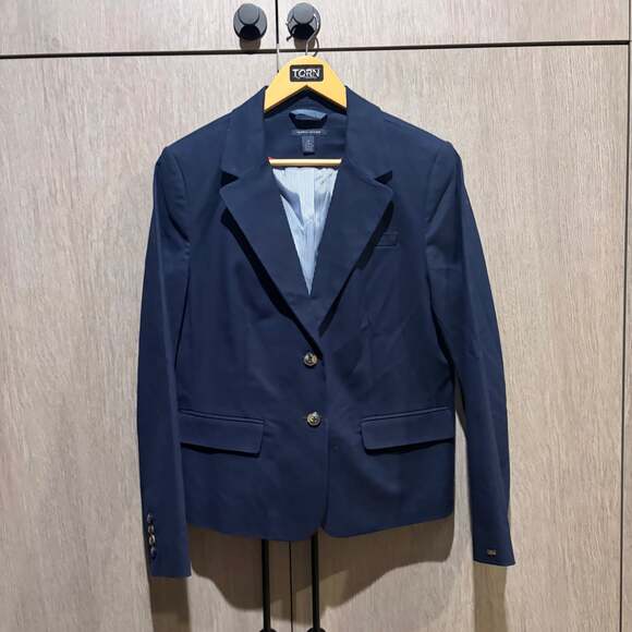 Tommy Hilfiger Modern Essentials Jackets & Blazers - Tommy Hilfiger All American Prep Navy Blue Tailored Blazer – Size 14